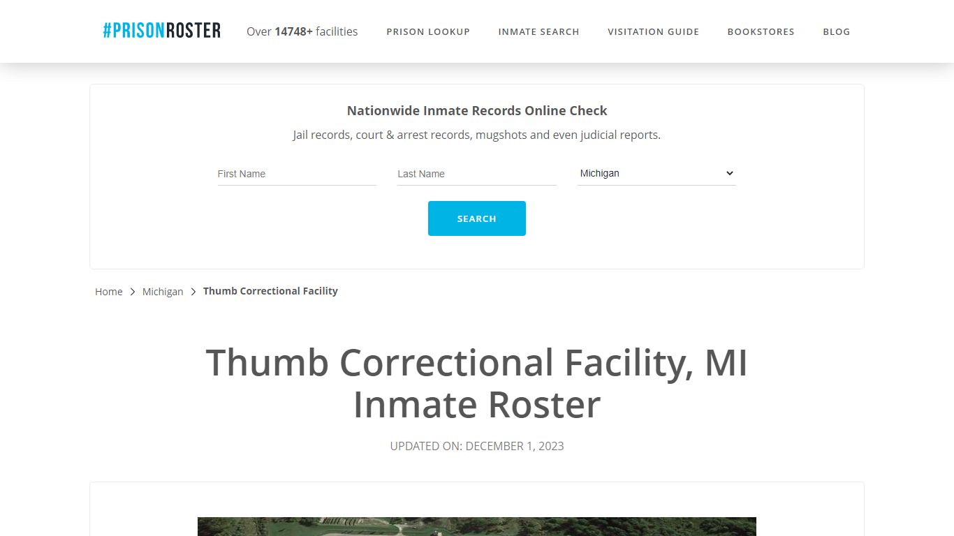 Thumb Correctional Facility, MI Inmate Roster - Prisonroster